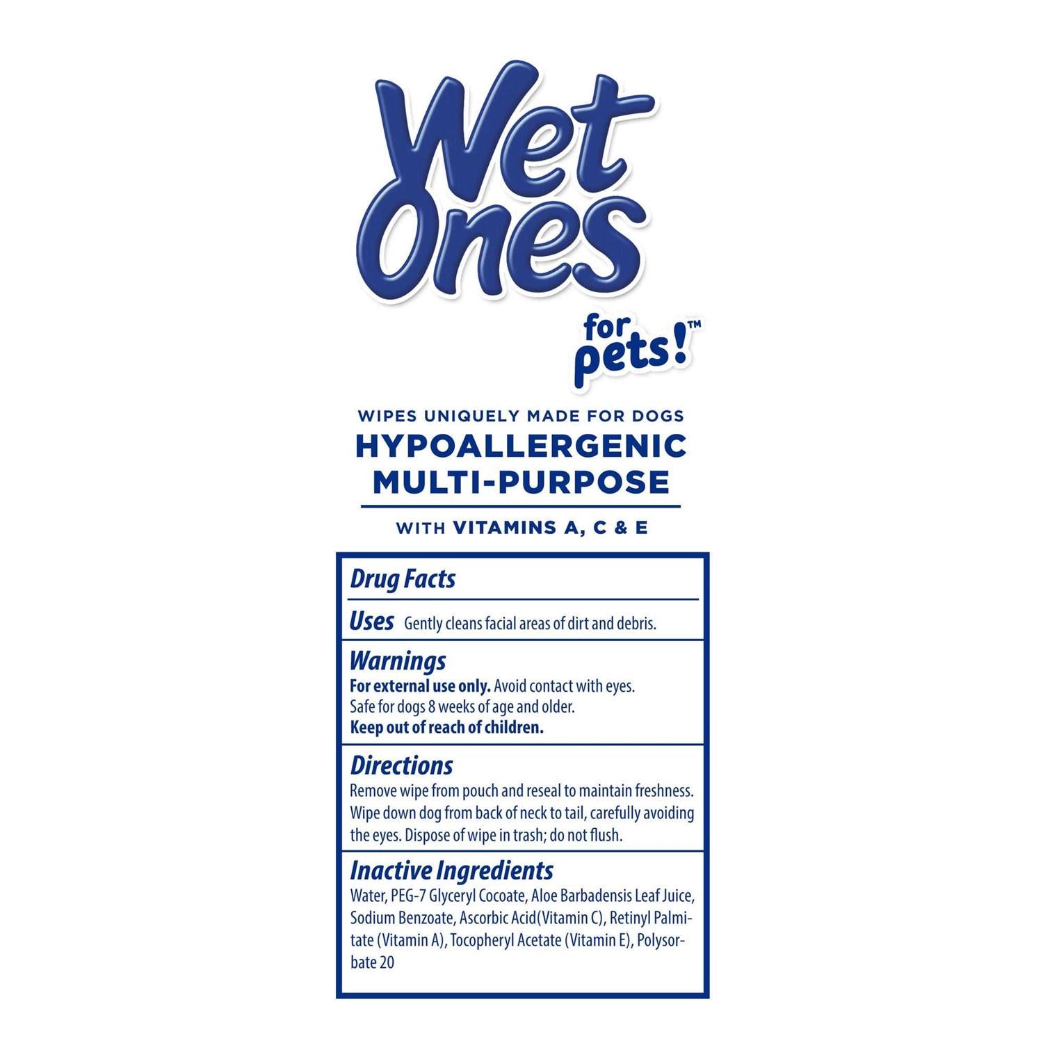 Hypoallergenic Multi-Purpose Dog Wipes B33062