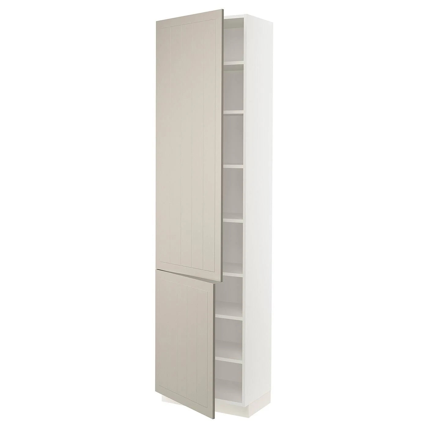 White High Cabinet with shelves/2 Doors C849972