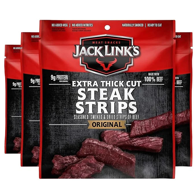 Extra Thick Cut Beef Jerky, Original Flavor, 2.6 Oz (Pack of 4) Y552