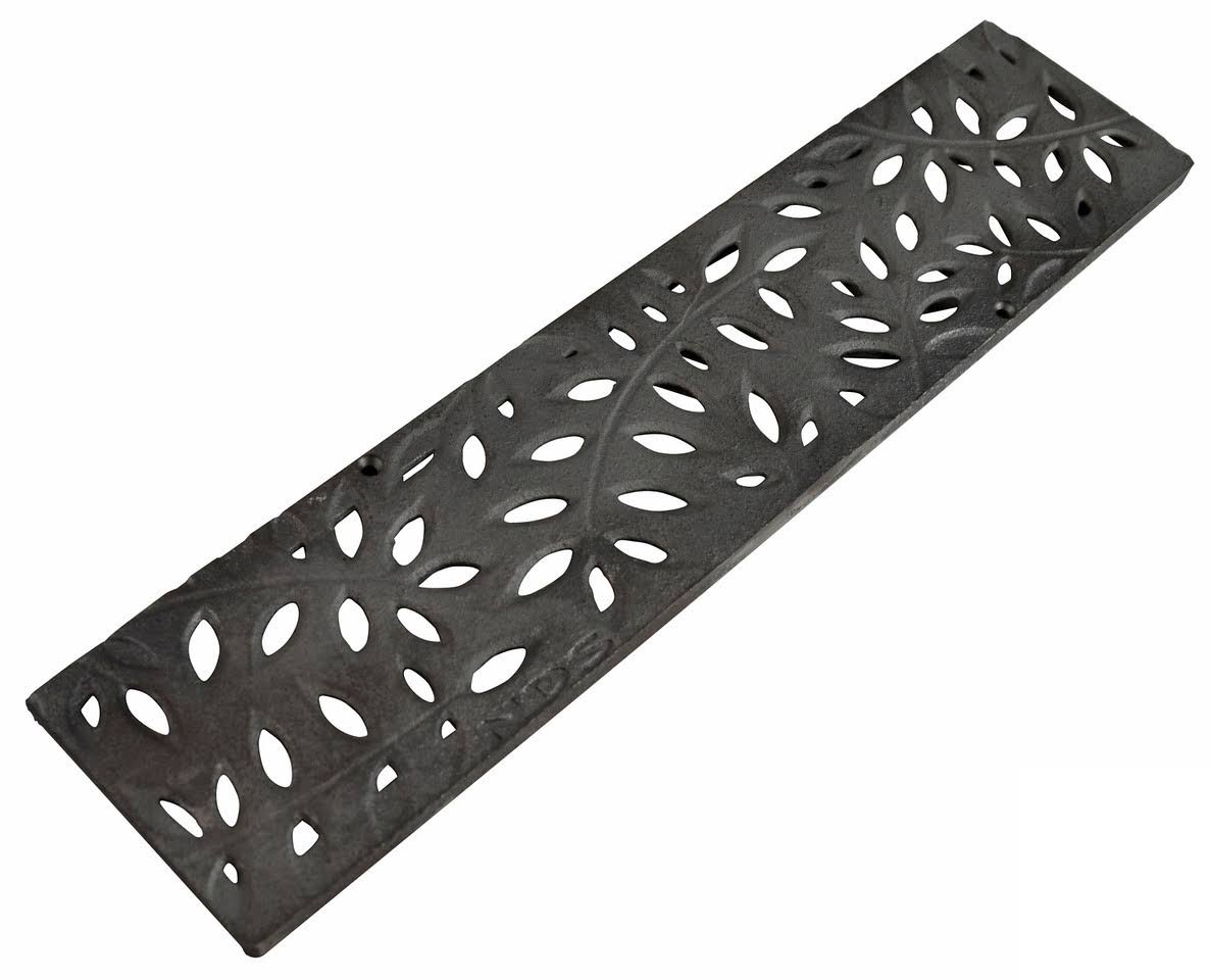 Cast Iron Decorative Botanical Grate J793