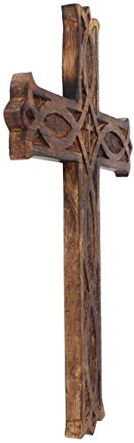 18 x 12 Inches Wooden Crucifix Cross Wall Hanging X755995