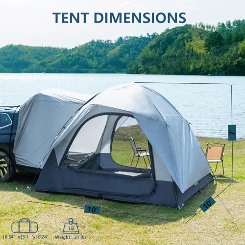 6 Person SUV Tent, Double Layer Waterproof, includes Rainfly and Storage Bag K408