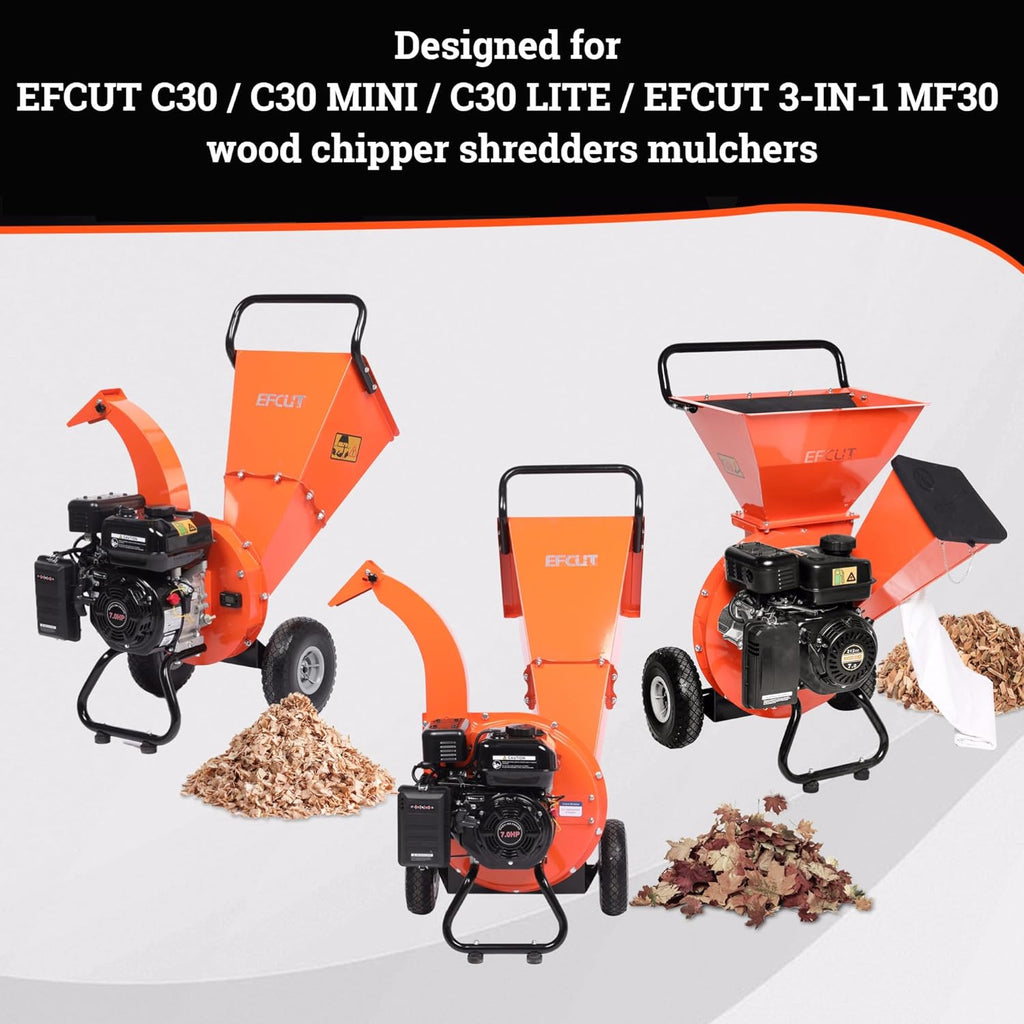 Wood Chipper Shredder Mulcher with Steel Blades (Pack of 4) C4287