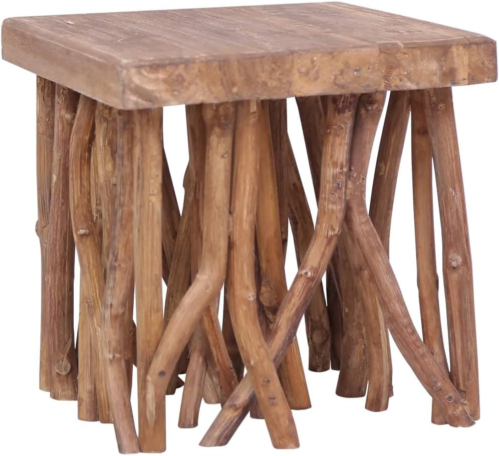Solid Wood Coffee Table with Log Legs P2229