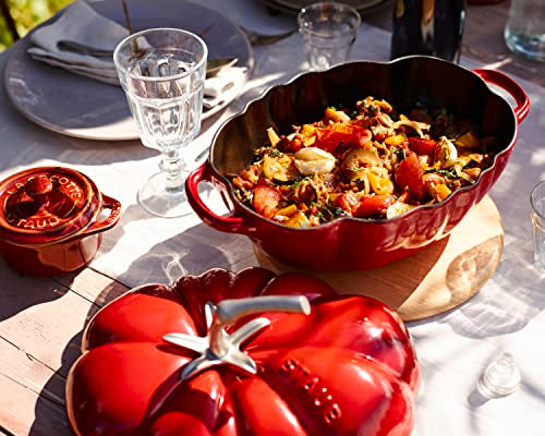 Cast Iron Dutch Oven 3-qt Tomato Cocotte Cherry T473080