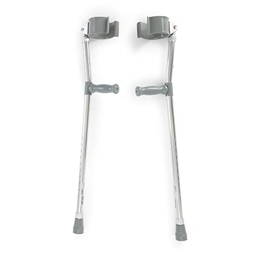 Adjustable Steel Forearm Crutches, 28 in x 37 in, 2 Pack X317819