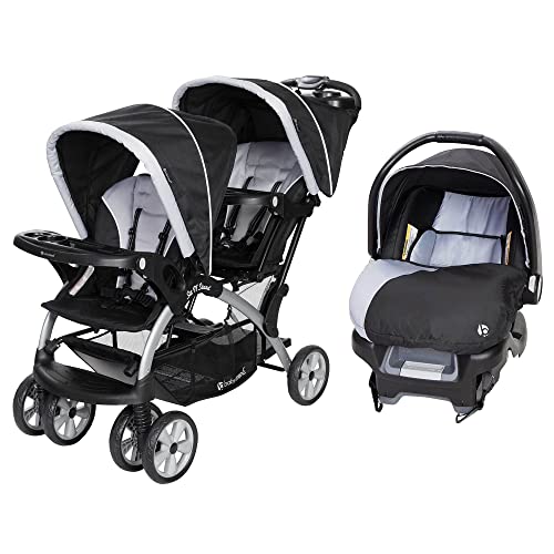 Stormy Double Stroller and Infant Car Seat Travel System, 2 Pc Set F957