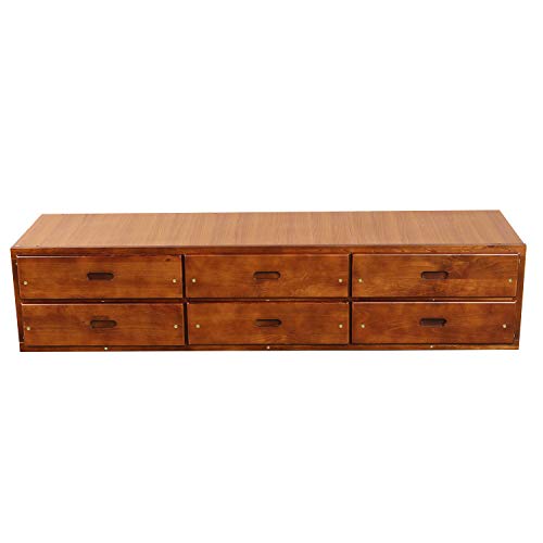 White Solid Wood Twin Platform Bed with 6 Drawers P664085