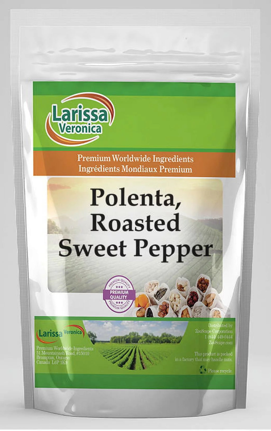 Polenta, Roasted Sweet Pepper, 16 oz, 2-Pack B35652
