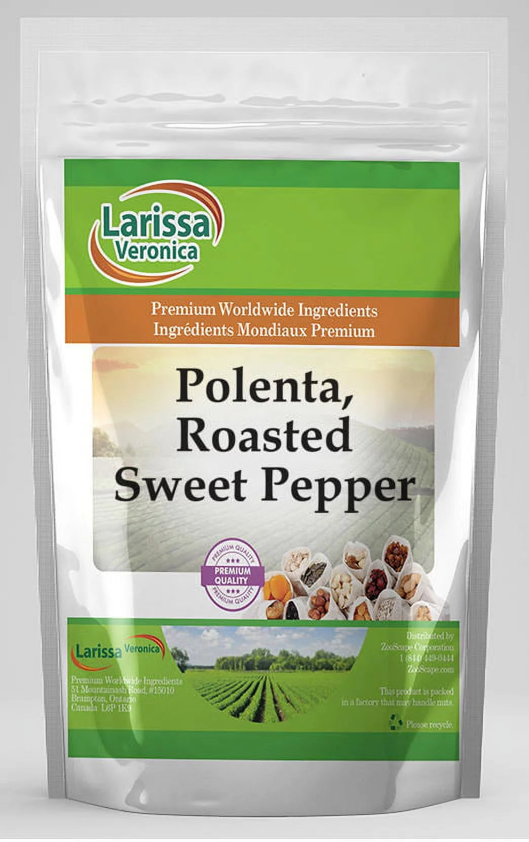 Polenta, Roasted Sweet Pepper, 16 oz, 2-Pack B35652