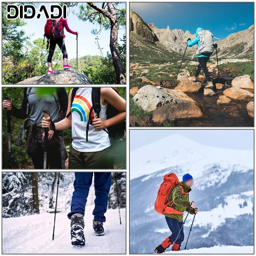 Carbon Fiber Hiking Poles with Anti-Shock & Quick Lock System U772740