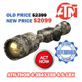 Restored ATN Thor 4 384 4.5-18x Thermal Rifle Scope P558