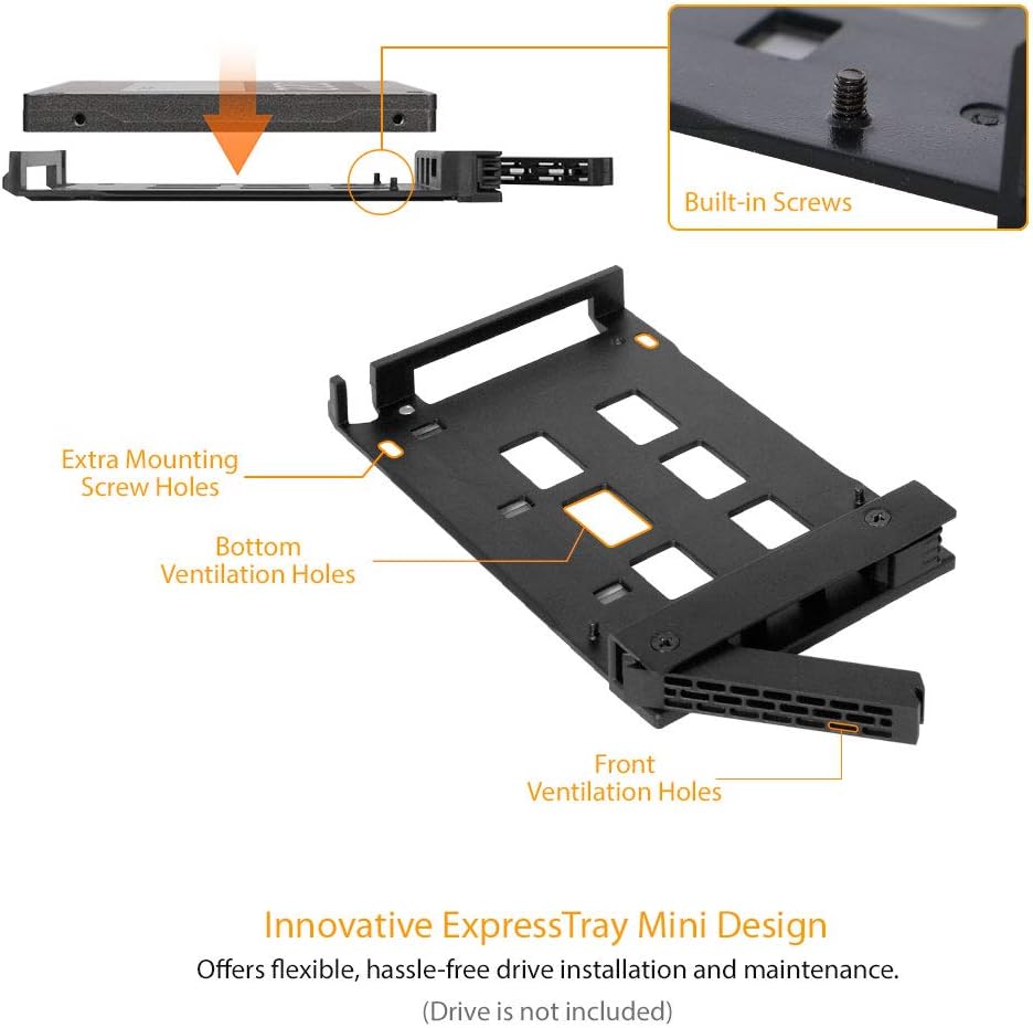 6 x 2.5" SATA HDD SSD Hot Swap Cage for External 5.25" Bay Z611