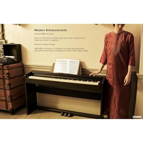 88-Key Weighted Console Digital Piano, Black O18333