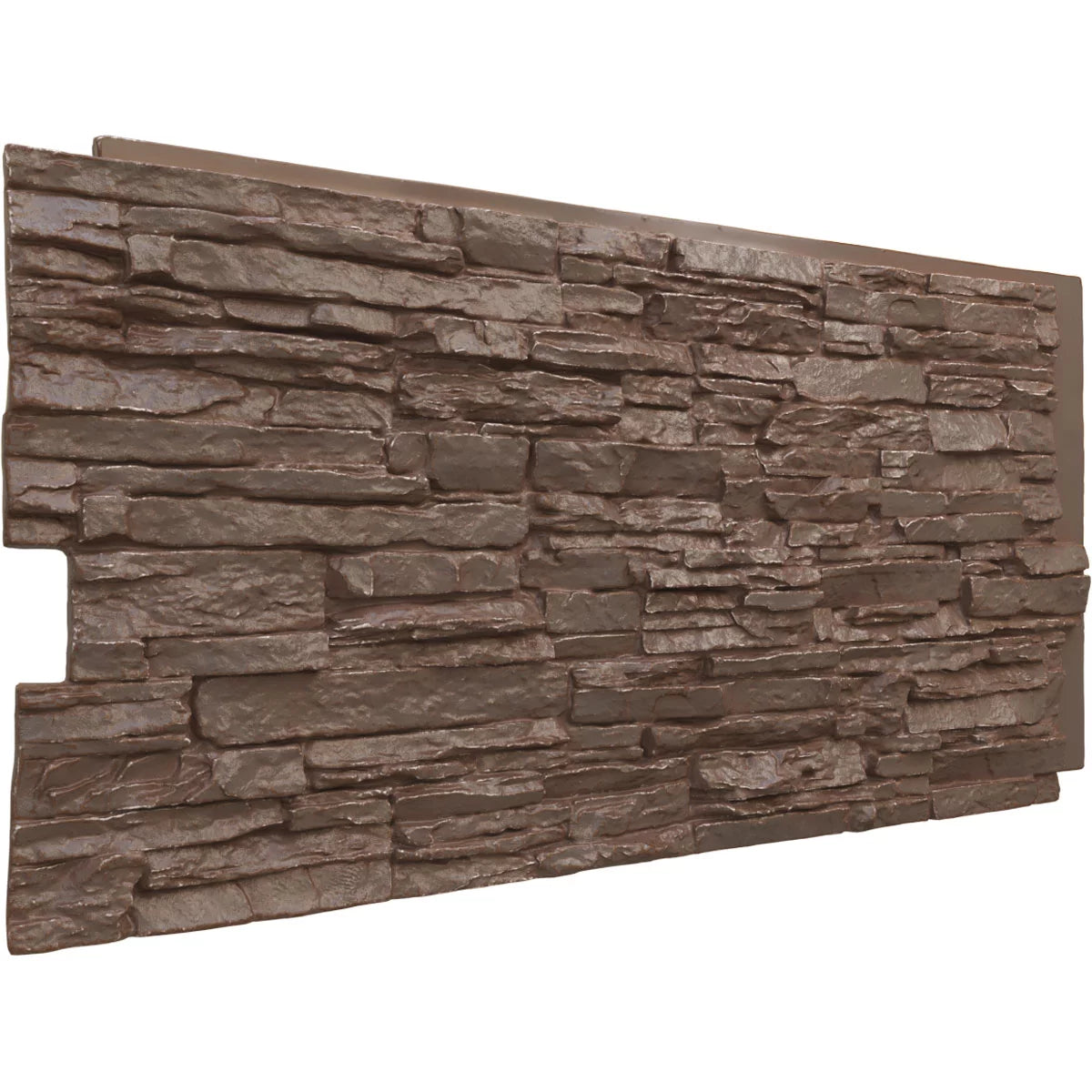45 3/4"W x 24 1/2"H x 1 1/4"D Autumn Bronze Faux Stone Siding Panel W483
