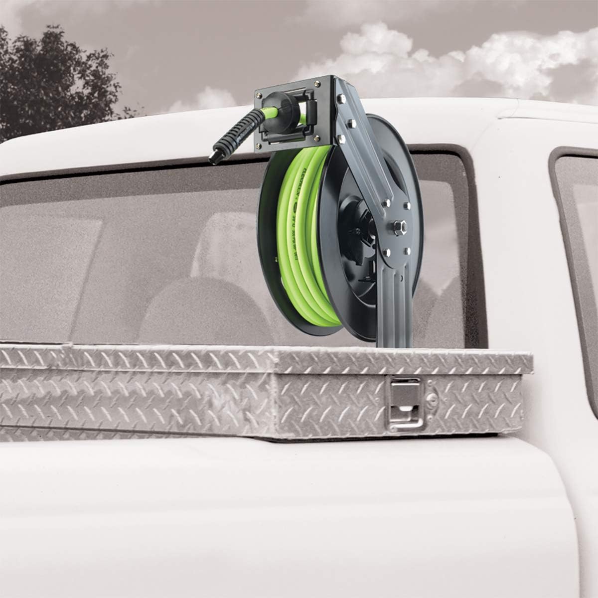 3/8 in. x 50 ft. Heavy Duty Hybrid Air Hose Reel Q87197