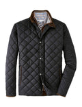 Black Quilted Travel Coat P46517