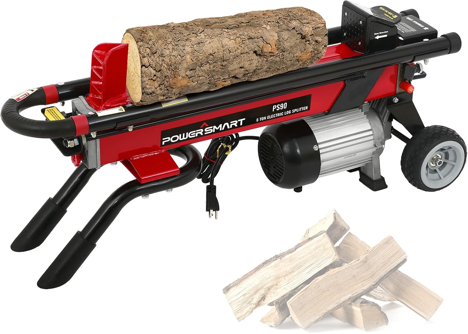 6-Ton Hydraulic Electric Log Splitter R81726