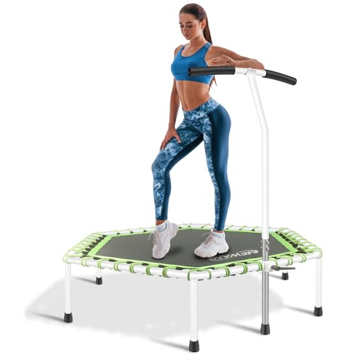 Fitness Trampoline with Adjustable Handle Bar, Max Limit 330 lbs X485683
