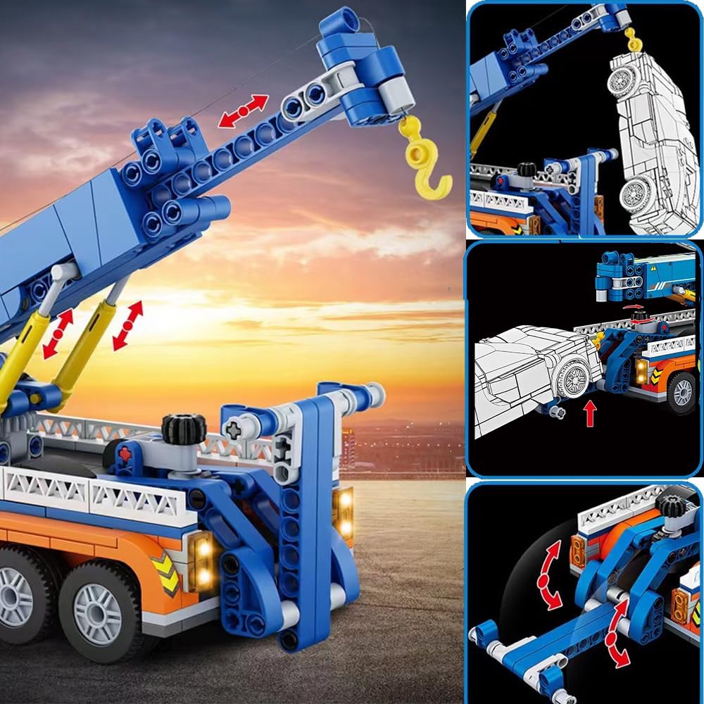 781 Pcs City Tow Truck Building Block Set X63686