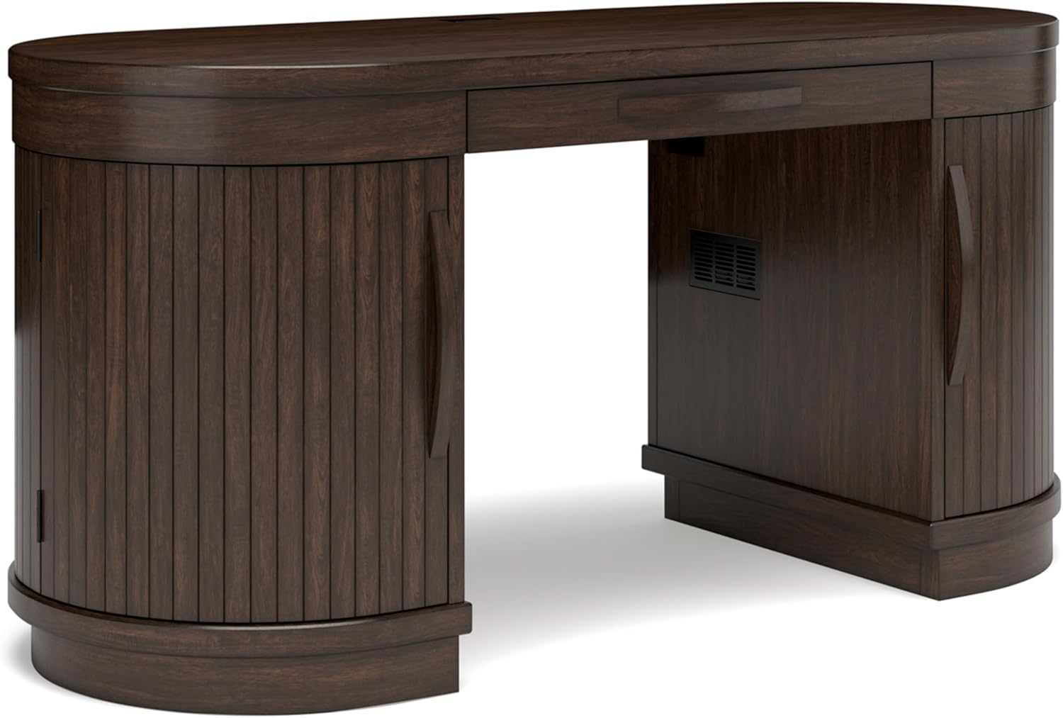 63" W x 26" D x 30" H Dark Brown Home Office Desk A727