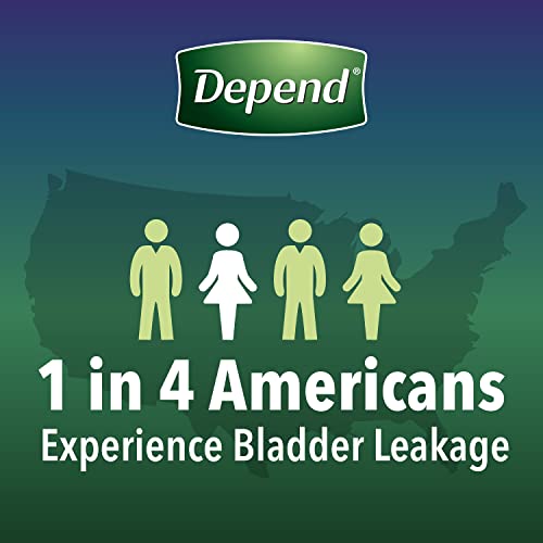 Disposable Overnight Adult Incontinence Underwear for Women, Medium, Blush, 15 Count E72225