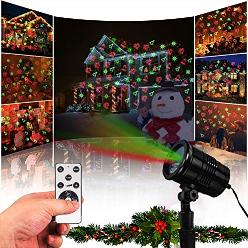 Red and Green Star Show Christmas Laser Lights K73960