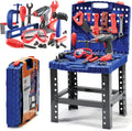76 Pc Kids Tool Set Bench with Electronic Play Drill H4321