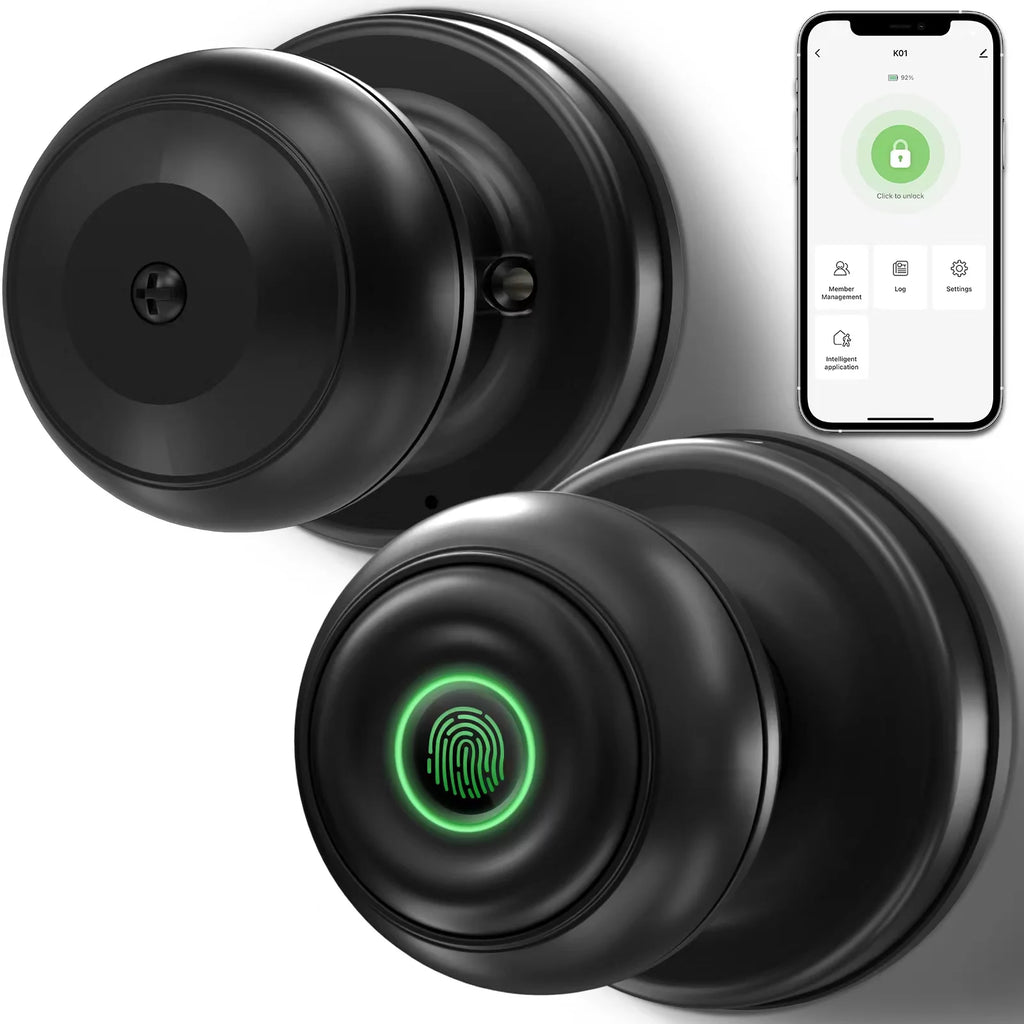 Black Smart Door Lock with App Control Q8630