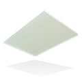 Clear 24 in. x 48 in. x 1/4 in. Multiwall Polycarbonate Sheet (5-Pack) Q388