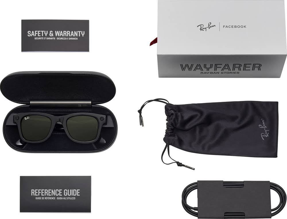 Matte Black Dark Grey Smart Glasses N440