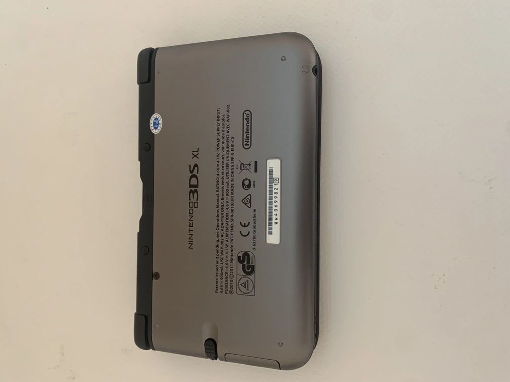 Used Nintendo 3DS XL Gun Metal Video Game Console with Stylus, Charger and 16 GB SD Memory Card X8315