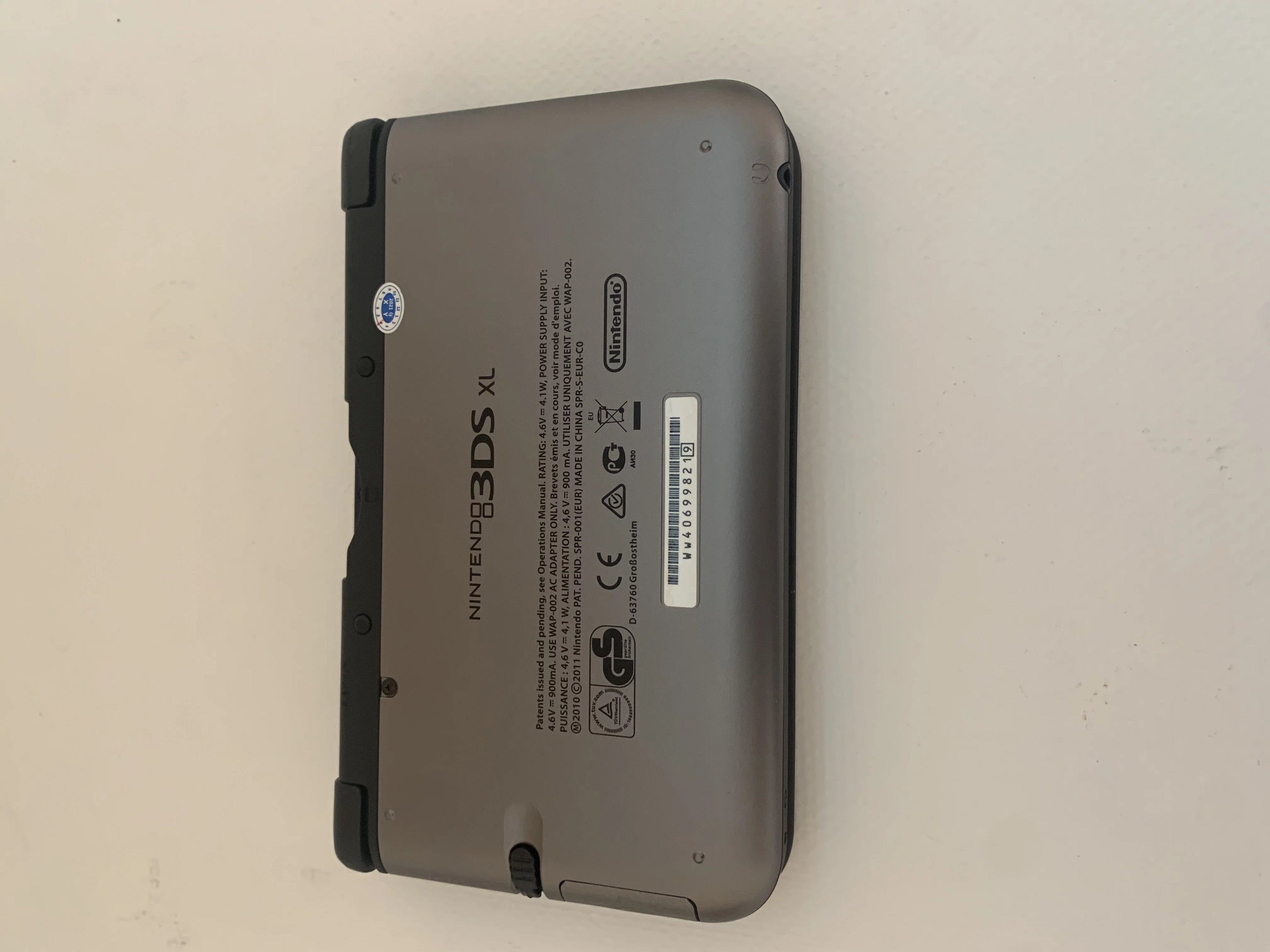 Used Nintendo 3DS XL Gun Metal Video Game Console with Stylus, Charger and 16 GB SD Memory Card X8315