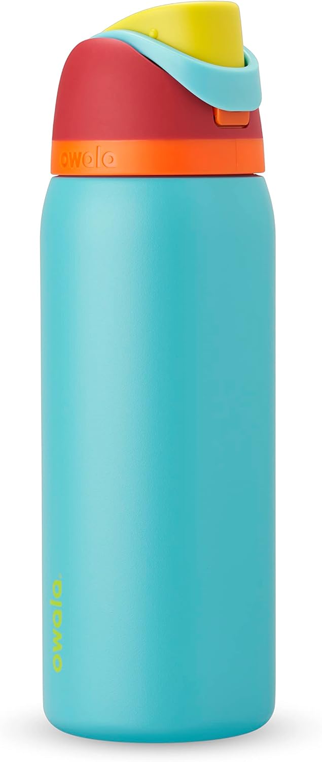 32 Oz Insulated Stainless Steel Water Bottle with Straw S6776