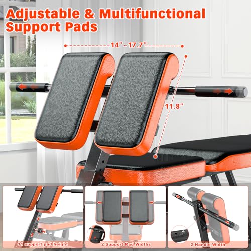 Adjustable Weight Bench with Dumbbell Rack J474577