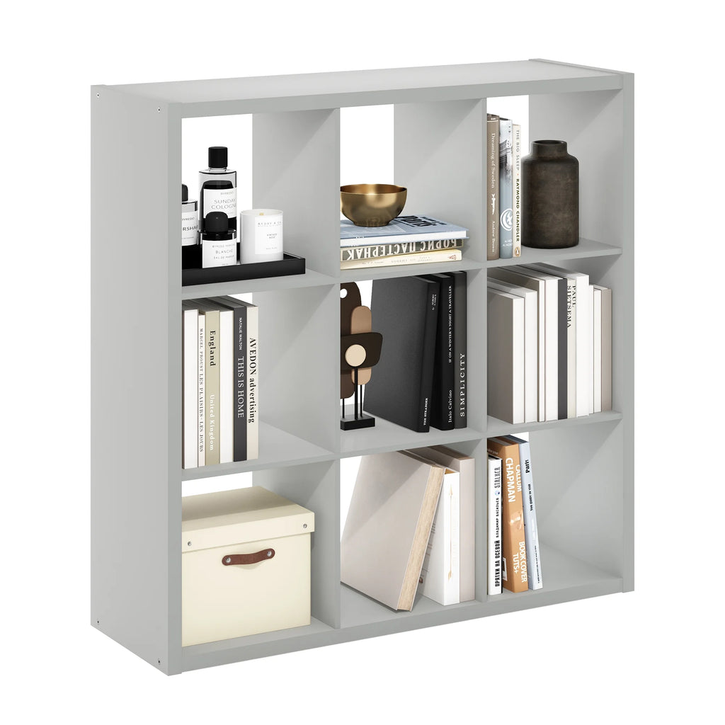 9-Cube Light Grey Storage Organizer E35915
