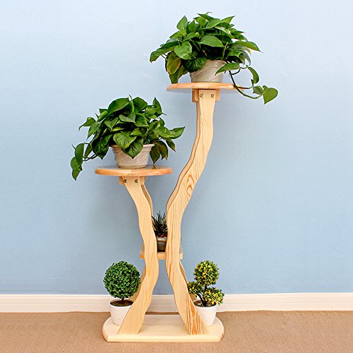 Wooden Flower Stand Plant Shelf N1842