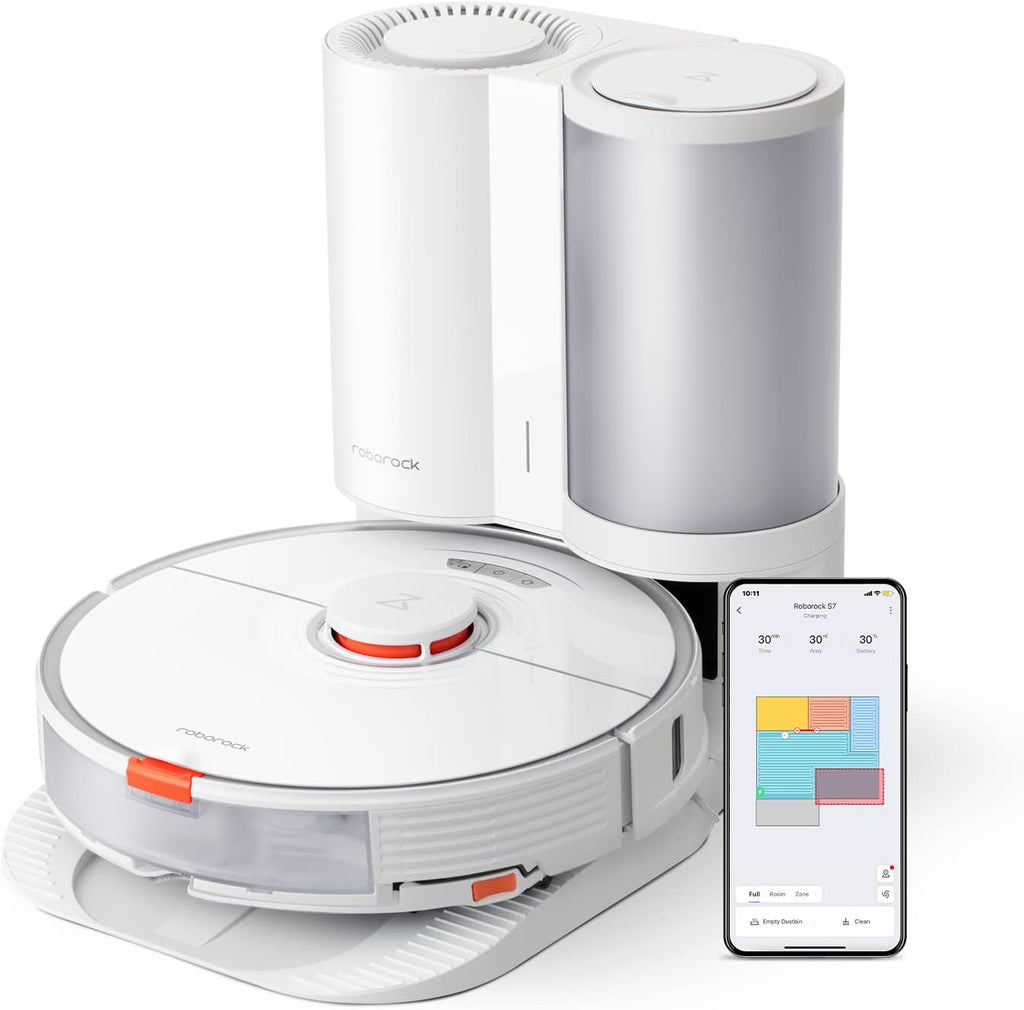 Black Robot Vacuum and Sonic Mop with Self-Empty Dock C78400