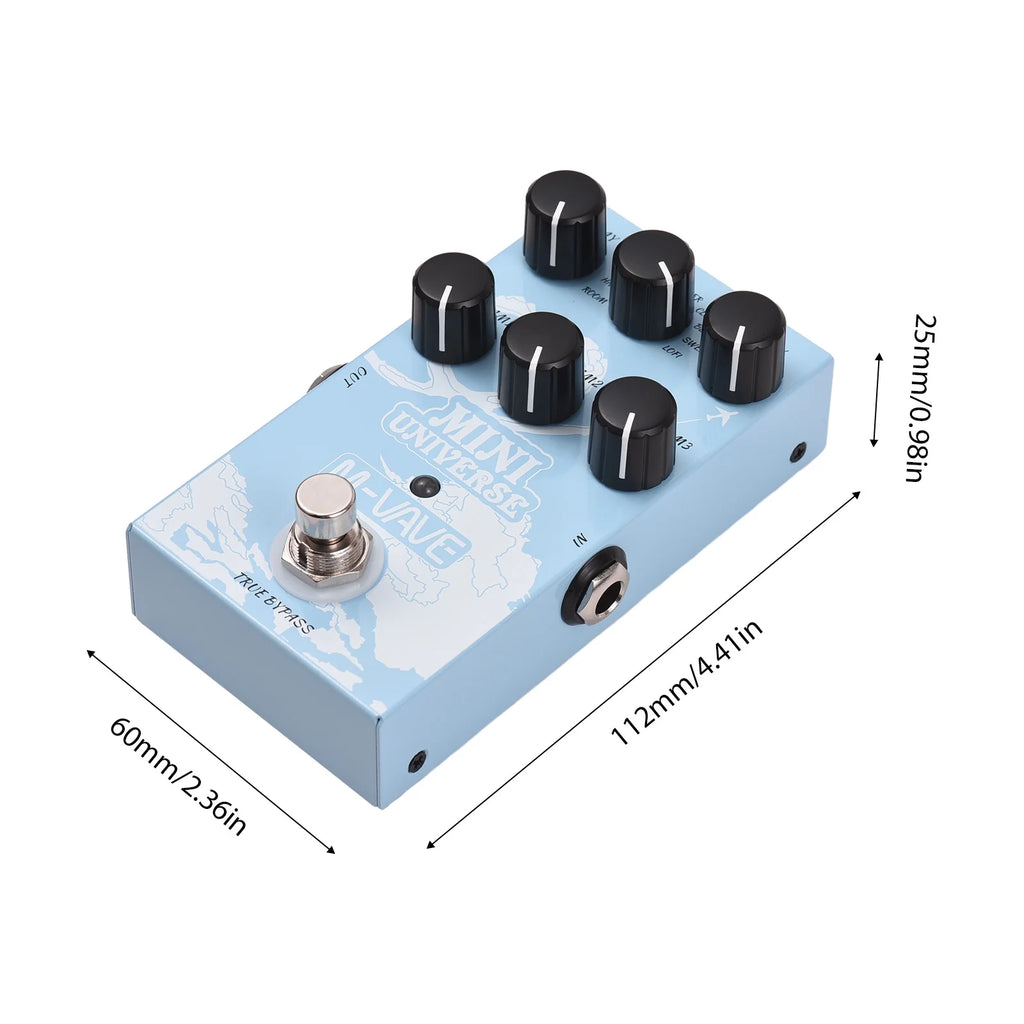 MINI UNIVERSE 9 Mode Reverb Guitar Effect Pedal V4814